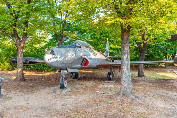 Seoul Corea Octubre 2019 Aviones Militares Exhibidos Memorial Guerra Corea — Foto de Stock