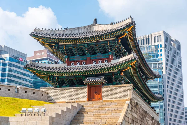 Seoul Korea Οκτωβρίου 2019 Αστικό Τοπίο Της Σεούλ Πίσω Από — Φωτογραφία Αρχείου