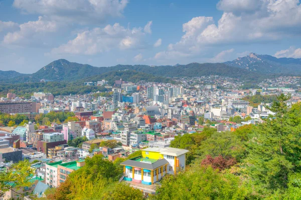 Seoul Korea Oktober 2019 Skyline Seoul Vanuit Namsan Park Republiek — Stockfoto