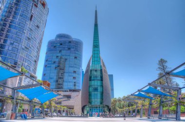PERTH, AUSTRALYA, 18 HAZİRAN 2020: Perth, Avustralya 'daki çan kulesi