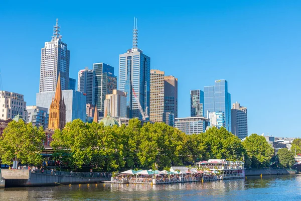 Melbourne Αυστραλια Ιανουαριου 2020 Ουρανοξύστης Μελβούρνης Πίσω Από Την Princess — Φωτογραφία Αρχείου