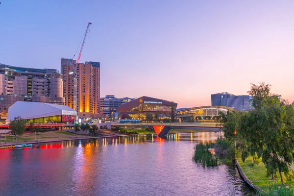 Adelaide Australia January 2020 Sunset View Adelaide Convention Center Riverside — 스톡 사진