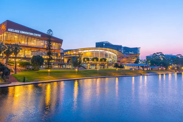 Adelaide Australia January 2020 Sunset View Adelaide Convention Center Riverside — 스톡 사진