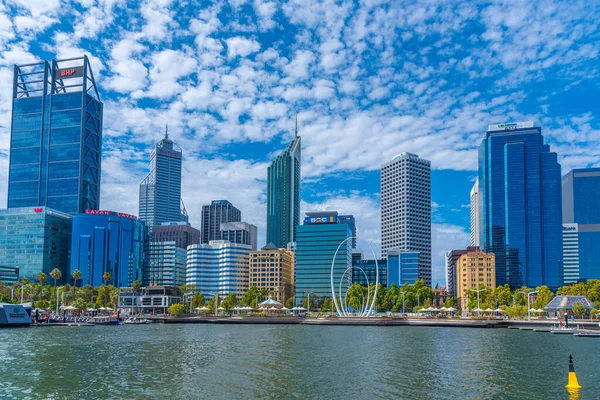 Perth Australia Enero 2020 Skyline Elizabeth Quay Perth Australia —  Fotos de Stock