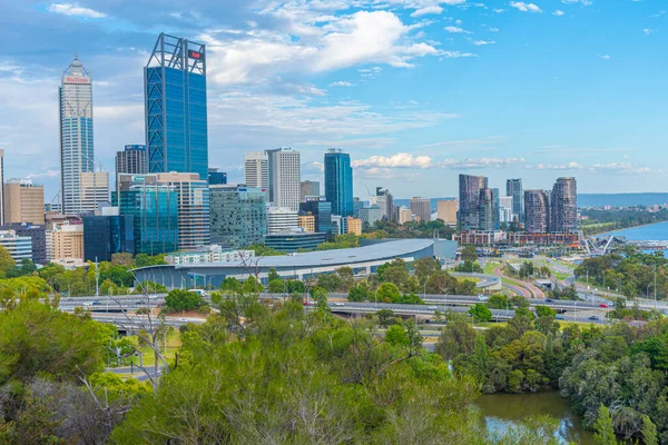 Perth Australia Enero 2020 Horizonte Perth Visto Desde Kings Park —  Fotos de Stock