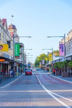 FREMANTLE, AUSTRALYA, HAZİRAN 19 Ocak 2020: Fremantle, Avustralya 'da tarihi evleri olan cadde