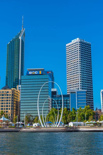 Perth Australia Enero 2020 Skyline Elizabeth Quay Perth Australia —  Fotos de Stock