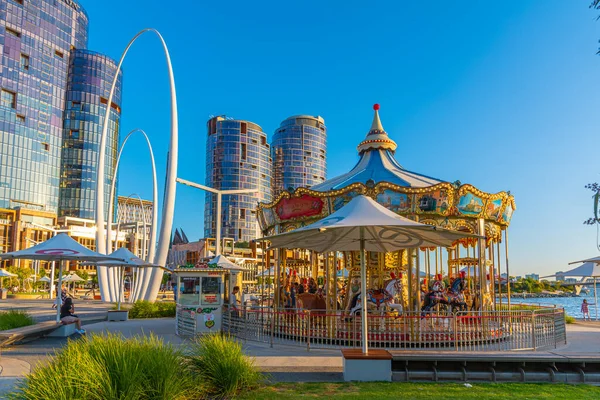 Perth Australia January 2020 Carousel Elizabeth Quay Perth Australia — Stock Photo, Image