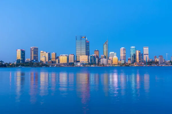 Perth Australia January 2020 Night View Perth Swan River Australia — Stock Photo, Image