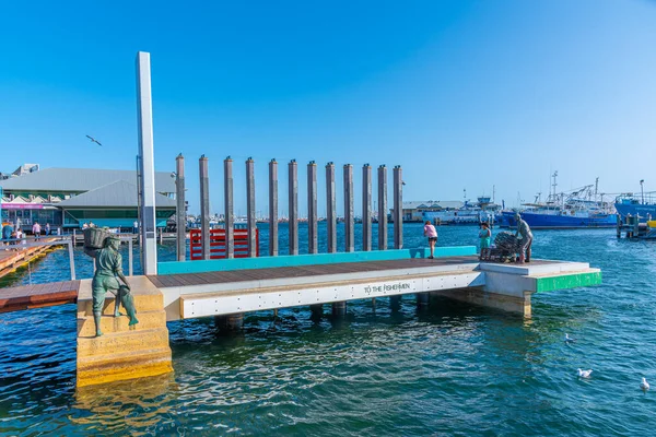 Fremantle Australia Styczeń 2020 Hołd Dla Rybaków Porcie Rybackim Fremantle — Zdjęcie stockowe