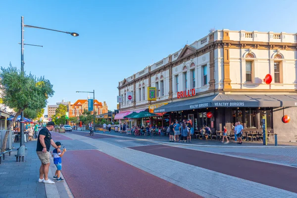 Fremantle Australia Enero 2020 Calle Con Casas Históricas Fremantle Australia — Foto de Stock