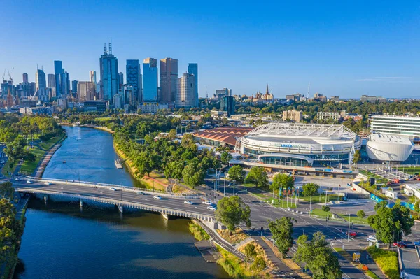 Melbourne Australia Diciembre 2019 Skyline Melbourne Yarra River Australia —  Fotos de Stock