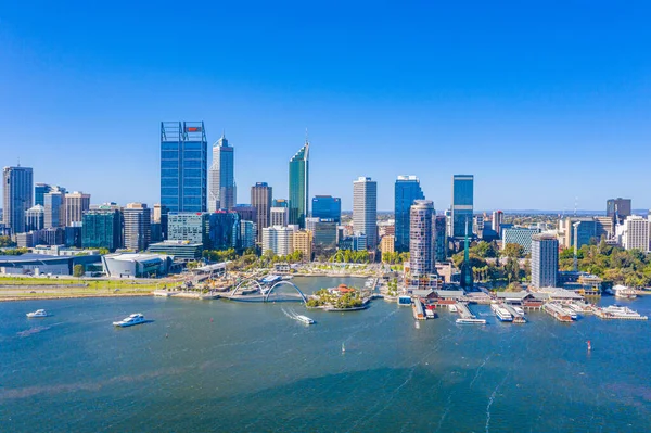 Perth Australia Enero 2020 Skyline Elizabeth Quay Perth Australia —  Fotos de Stock