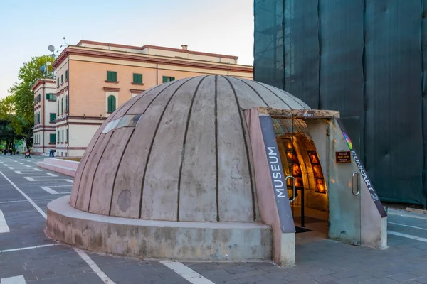 Tirana Albanien September 2019 Eingang Zum Bunk Art Museum Tirana — Stockfoto
