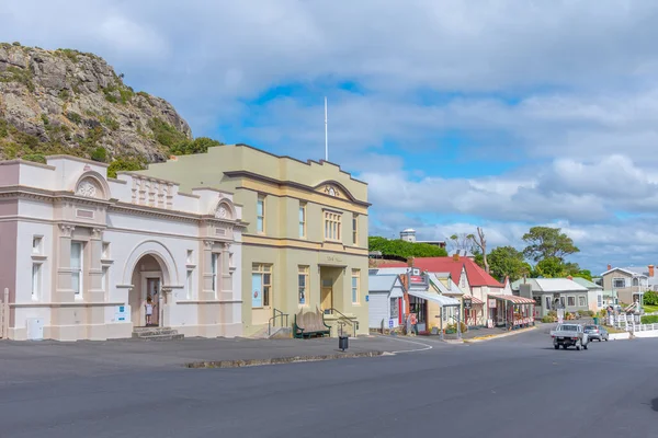 Stanley Austrália Fevereiro 2020 Casas Coloridas Centro Stanley Austrália — Fotografia de Stock