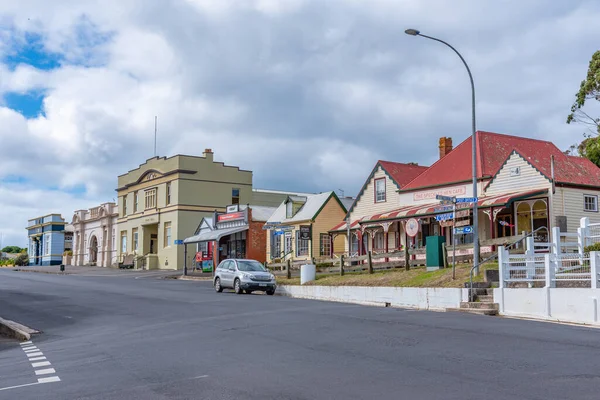 Stanley Australia Luty 2020 Kolorowe Domy Centrum Stanley Australia — Zdjęcie stockowe