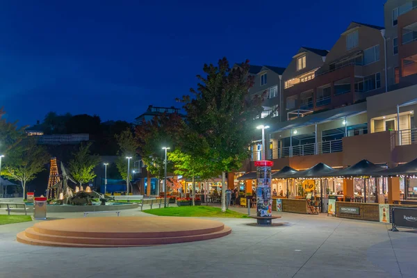 Hobart Australia February 2020 Night View Salamanca Square Hobart Australia — стокове фото