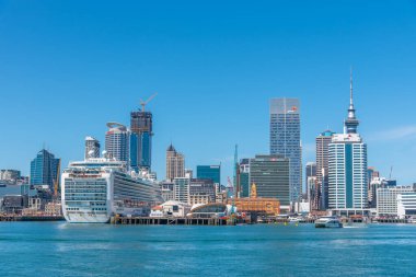 AUCKLAND, NEW ZEALAND, 20 Şubat 2020: Auckland, Yeni Zelanda Skyline