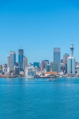 AUCKLAND, NEW ZEALAND, 20 Şubat 2020: Auckland, Yeni Zelanda Skyline