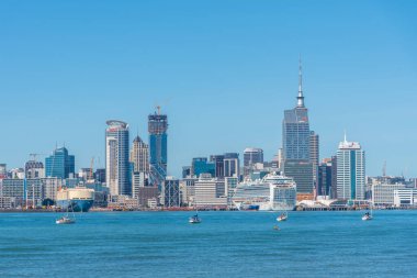 AUCKLAND, NEW ZEALAND, 20 Şubat 2020: Auckland, Yeni Zelanda Skyline