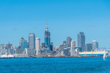 AUCKLAND, NEW ZEALAND, 20 Şubat 2020: Auckland, Yeni Zelanda Skyline