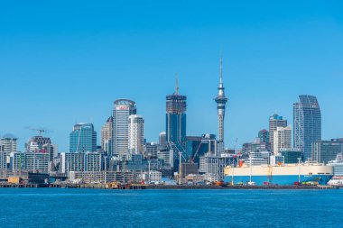 AUCKLAND, NEW ZEALAND, 20 Şubat 2020: Auckland, Yeni Zelanda Skyline