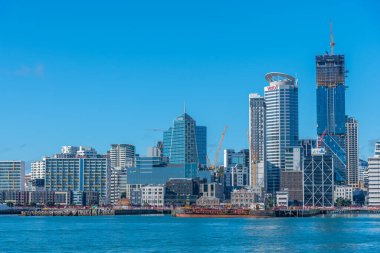 AUCKLAND, NEW ZEALAND, 20 Şubat 2020: Auckland, Yeni Zelanda Skyline