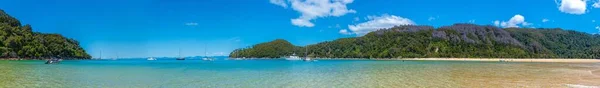 Abel Tasman New Zealand Luty 2020 Zatoka Korkowa Parku Narodowym — Zdjęcie stockowe