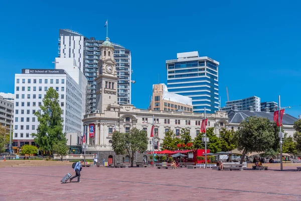 Auckland New Zealand Şubat 2020 Auckland Belediye Binası Aotea Meydanı — Stok fotoğraf