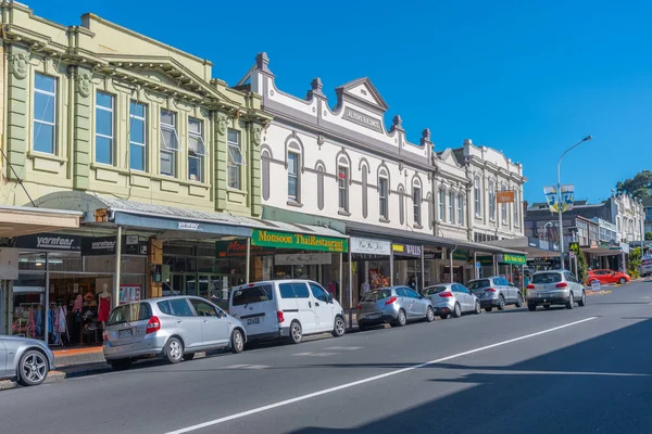 Auckland Nueva Zelanda Febrero 2020 Calle Principal Vecindario Devonport Auckland — Foto de Stock