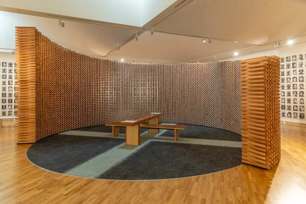 WAITANGI, NEW ZEALAND, Şubat 18, 2020: Waitangi 'deki Waitangi Antlaşma Alanındaki Te Kongahu Müzesi