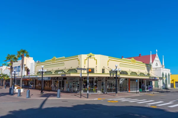 Napier Nova Zelândia Fevereiro 2020 Edifícios Históricos Centro Napier Nova — Fotografia de Stock