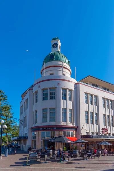 Napier Nova Zelândia Fevereiro 2020 Edifícios Históricos Centro Napier Nova — Fotografia de Stock