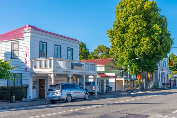 Greytown Nieuw Zealand Februari 2020 Historische Gebouwen Het Centrum Van — Stockfoto