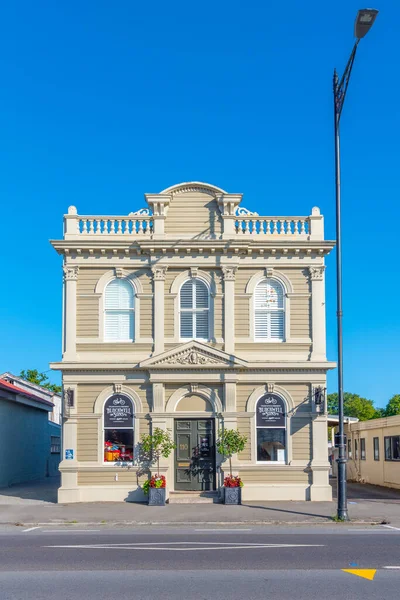 Greytown Nova Zelândia Fevereiro 2020 Edifícios Históricos Centro Greytown Nova — Fotografia de Stock