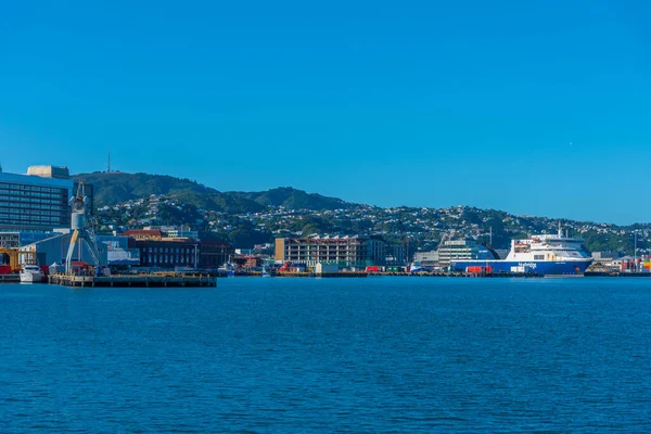 Wellington New Zealand Şubat 2020 Wellington Yeni Zelanda Limanı — Stok fotoğraf