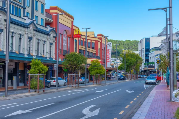 Wellington Nueva Zelanda Febrero 2020 Gente Está Paseando Por Una — Foto de Stock
