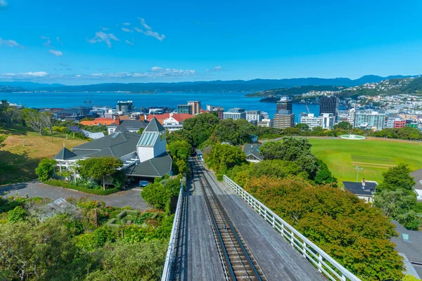Wellington Nouvelle Zélande Février 2020 Téléphérique Route Vers Les Jardins — Photo