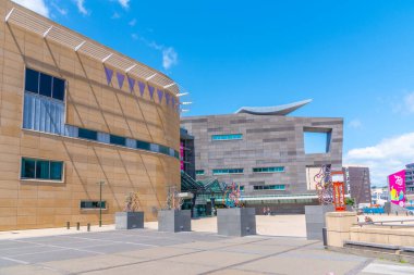 WELLINGTON, NEW ZEALAND, 8 Şubat 2020: Yeni Zelanda Te Papa Tongarewa Müzesi Wellington, Yeni Zelanda