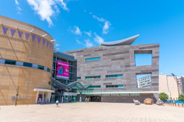 WELLINGTON, NEW ZEALAND, 8 Şubat 2020: Yeni Zelanda Te Papa Tongarewa Müzesi Wellington, Yeni Zelanda