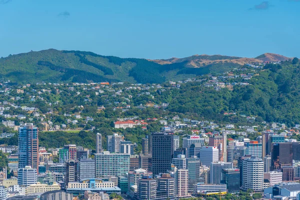 Wellington Νεα Ζηλανδια Φεβρουαριου 2020 Αεροφωτογραφία Του Wellington Νέα Ζηλανδία — Φωτογραφία Αρχείου