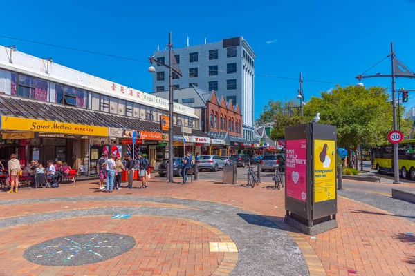 Wellington Nova Zelândia Fevereiro 2020 Praça Courtenay Wellington Nova Zelândia — Fotografia de Stock