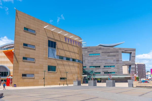 WELLINGTON, NEW ZEALAND, 8 Şubat 2020: Yeni Zelanda Te Papa Tongarewa Müzesi Wellington, Yeni Zelanda