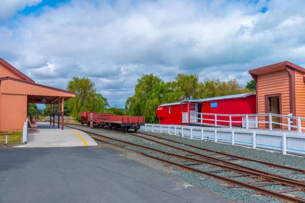 Nelson New Zealand February Bruary 2020 Historial Train Station Founders — 图库照片