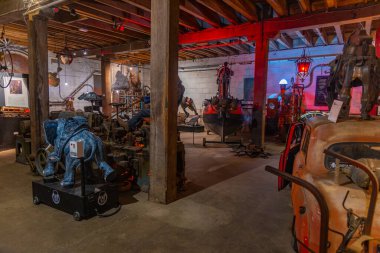 OAMARU, NEW ZEALAND, 24 HAZİRAN 2020: Oamaru, Yeni Zelanda Steampunk Merkezi