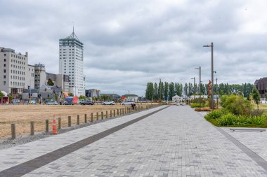 Christchurch, Yeni Zelanda, 21 Ocak 2020: Latimer Meydanı, Christchurch, Yeni Zelanda