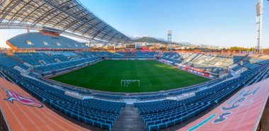 SEOGWIPO, Kore, 11 Kasım 2019: Jeju Adası Seogwipo Stadyumu,