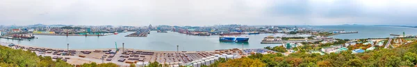 Incheon Corée Octobre 2019 Vue Aérienne Port Incheon Depuis Île — Photo