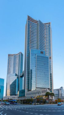 SEOUL, Kore, 7 Kasım 2019: Seul, Kore Cumhuriyeti 'nin Yongsan bölgesinde gökdelenler