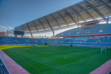 SEOGWIPO, Kore, 11 Kasım 2019: Jeju Adası Seogwipo Stadyumu,